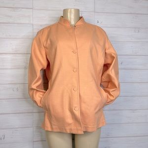 Eileen Fisher Peach Blazer Jacket Size Large